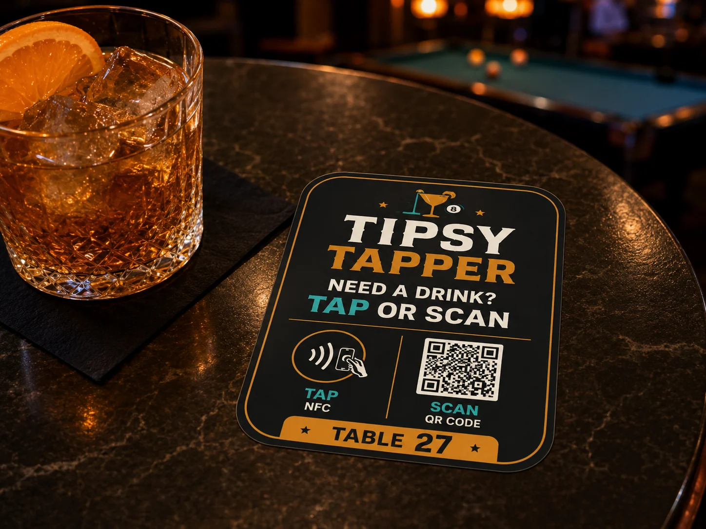 NFC and QR table marker